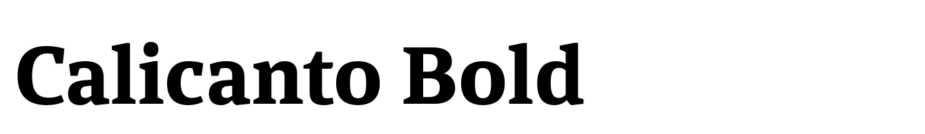 Calicanto Bold